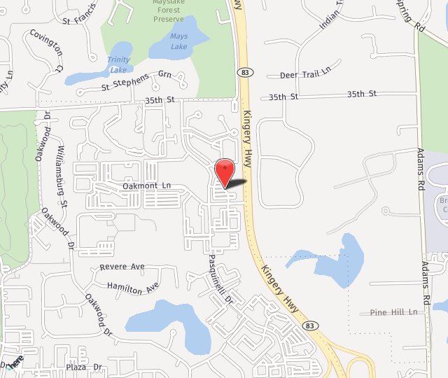 Location Map: 900 Oakmont Lane, Westmont, IL 60559
